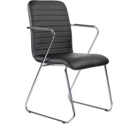 Кресло Brabix Visit CF-101 хром/экокожа черный