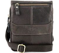 Мужская сумка Poshete 196-650-48-BLK черный