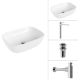Умывальник Lauter 21493A + Reef 21CK8678C + сифон 21635CH + дон.клапан 21190CH хром