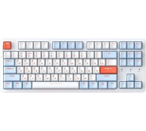 Клавиатура Dareu A87X Dareu Blue Sky V3, белый/синий