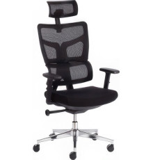 Кресло TetChair MESH-11HR ткань/сетка, черный