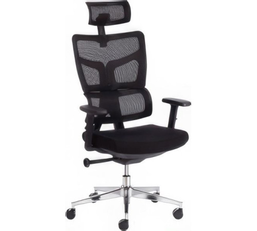 Кресло TetChair MESH-11HR ткань/сетка, черный