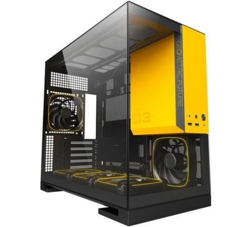 Корпус Geometric Future Model 3 5FAN черный/желтый