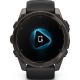 Умные часы Garmin Fenix 8 Sapphire 51мм угольно-серый DLC, пепельно-черный силиконовый ремешок