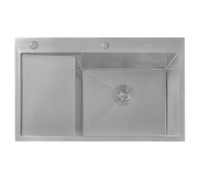 Кухонная мойка Astir Decor Satin C78x51R с сифоном, дозатором и коландером