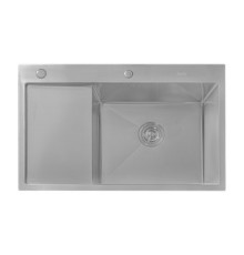 Кухонная мойка Astir Decor Satin C78x51R с сифоном, дозатором и коландером