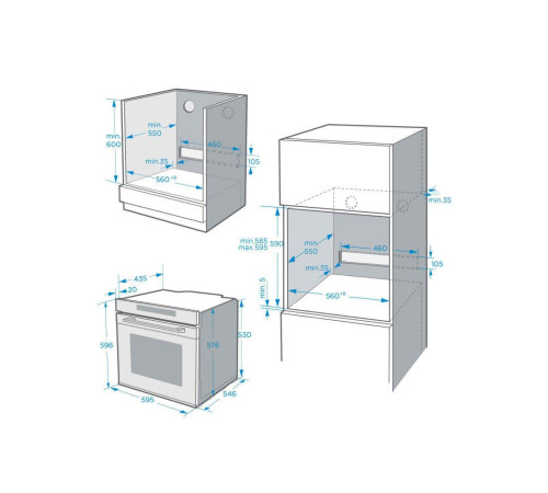 Электрический духовой шкаф MAUNFELD MEOR7217SMW