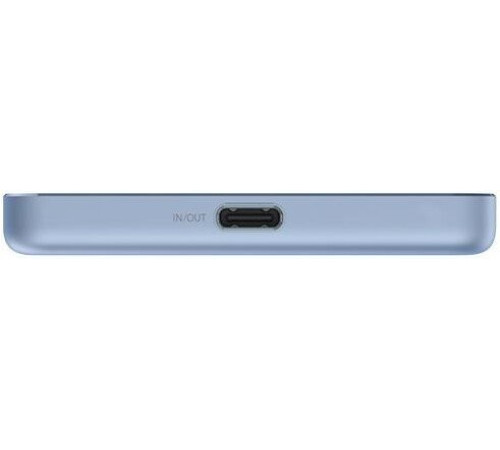 Внешний аккумулятор Xiaomi Super Slim Magnetic Power Bank 5000mAh WPB0507S голубой, международная версия