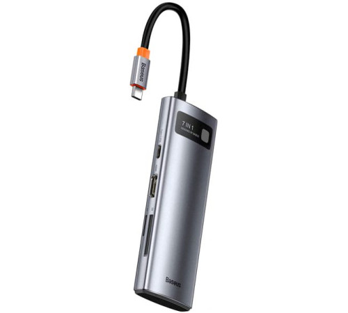 USB-хаб  Baseus Metal Gleam Series 7-in-1 Multifunctional Type-C WKWG020113