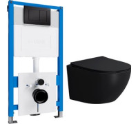 Унитаз подвесной Lauter Sulzdorf с микролифтом и кнопкой смыва 219704J черный