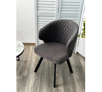 Стул с подлокотниками M-City Skat 670M05341 B28 темно-серый/черный