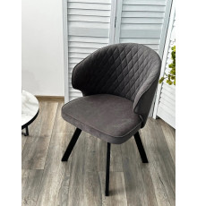 Стул с подлокотниками M-City Skat 670M05341 B28 темно-серый/черный