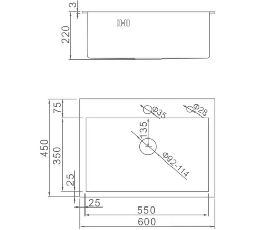 Кухонная мойка Gerhans K36045B графит
