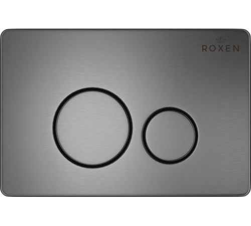 Унитаз подвесной Roxen Vine Tornado в комплекте с инсталляцией StounFix Dual Fresh 6 в 1 979020 кнопка: оружейная сталь/металл