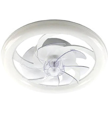 Припотолочная люстра Estares Fan Simple 65W+18W R-APP-480x125-WHITE/WHITE-220-IP20