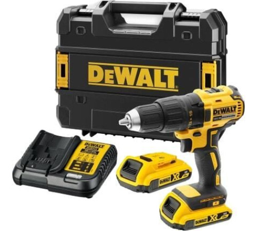 Дрель-шуруповерт DeWalt DCD777D2T-QW с 2-мя АКБ, кейс