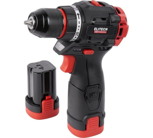 Дрель-шуруповерт ELITECH HD Professional CD 16L2 E2201.039.01 HD с 2-мя АКБ, кейс