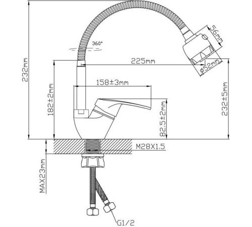 Смеситель AV Engineering AVROM4-A108-558