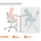 Детский ортопедический стул Yoka Willow серый