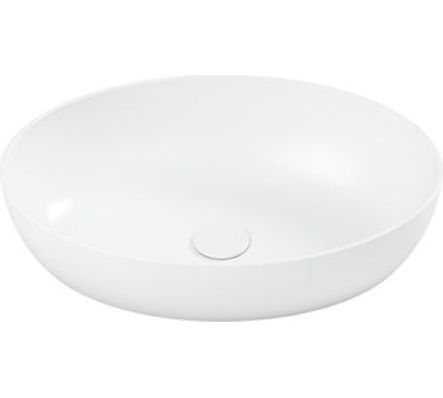 Умывальник Belux Турин 540 элипс 18, белый матовый/Solid Surface