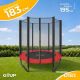 Батут GoUP Prestige-D183/6FT с сеткой, красный