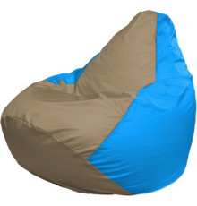 Кресло-мешок Flagman Груша Макси Г2.1-96 голубой/бежевый темный