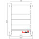 Полотенцесушитель ProHeat Line 50х80 черный муар