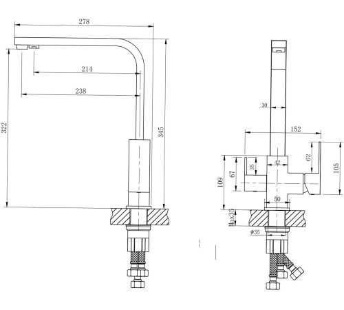 Смеситель Ekko E43803