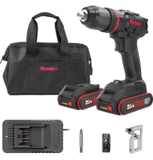 Ударная дрель-шуруповерт Kress KUC30.1 с 2-мя АКБ, сумка