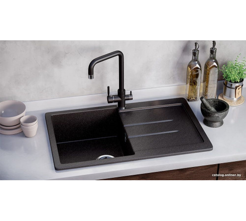 Кухонная мойка Ulgran U-507 ультра-черный