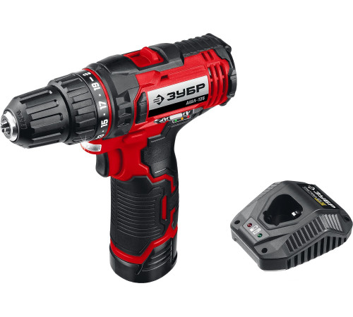 Дрель-шуруповерт Зубр Мастер ДШЛ-125-21 с 1-м АКБ