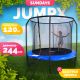 Батут Sundays JumpX 8FT синий, с сеткой, с лестницей