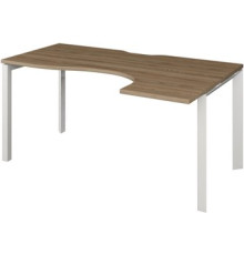 Стол Программа Техно Аргентум-МП НТМП.П-040 правый дуб сафари/белый