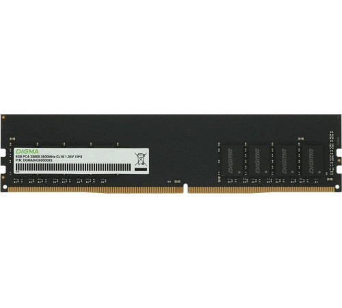Оперативная память Digma 8ГБ DDR4 3600 МГц DGMAD43600008S