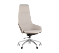 Офисное кресло TopChairs Soulo A308 8371-6/1 бежевый/коричневый