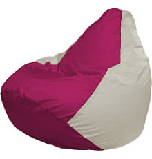 Кресло-мешок Flagman Груша Мега XXXL Г3.1-382 фуксия/белый