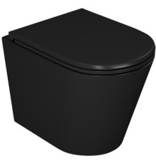 Унитаз подвесной D&K Venice DT1026025 черный, сиденье микролифт