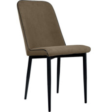 Стул Табурет Софт Бренди 32 коричневый/кант черный/черный каркас