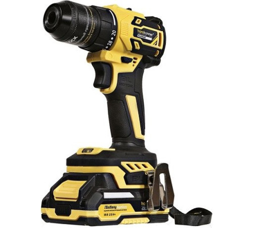 Дрель-шуруповерт Hanskonner HCD2065C с 2-мя АКБ, кейс