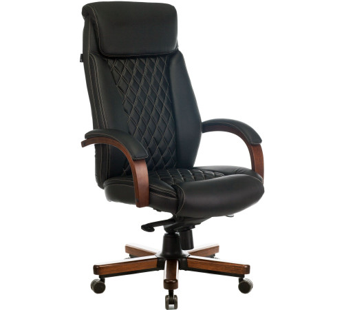 Кресло Бюрократ T-9924WALNUT черный