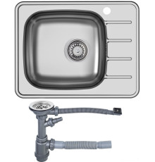 Кухонная мойка Ukinox Гранд GRM600.480-GT6K 2L с сифоном S701