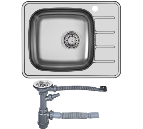 Кухонная мойка Ukinox Гранд GRM600.480-GT6K 2L с сифоном S701