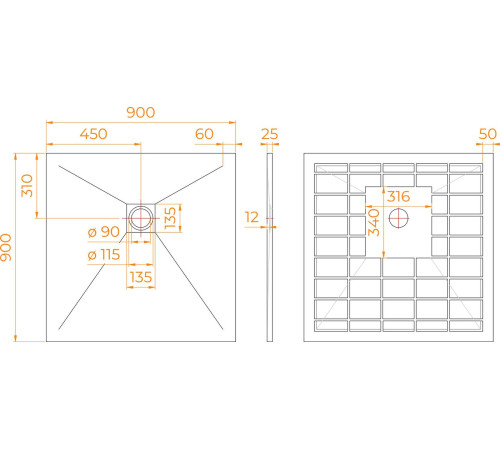 Душевой поддон RGW Stone Tray-G 14152099-02-11