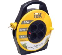 Удлинитель IEK УК10 WKP23-06-04-10 10 м, желтый