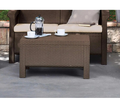 Стол Keter Corfu Table 207786 коричневый