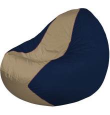 Кресло-мешок Flagman Classic К2.1-227 синий темный/бежевый темный