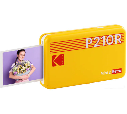 Мобильный фотопринтер Kodak Mini 2 Retro P210R Y