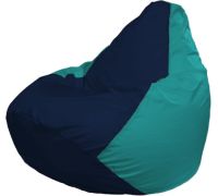 Кресло-мешок Flagman Груша Макси Г2.1-50 бирюзовый/синий темный