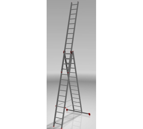 Лестница-стремянка Новая высота NV 323 трёхсекционная профессиональная 3x14 ступеней