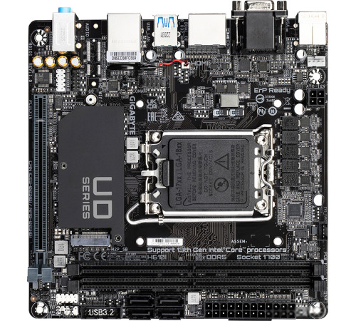 Материнская плата Gigabyte H610I rev. 1.0